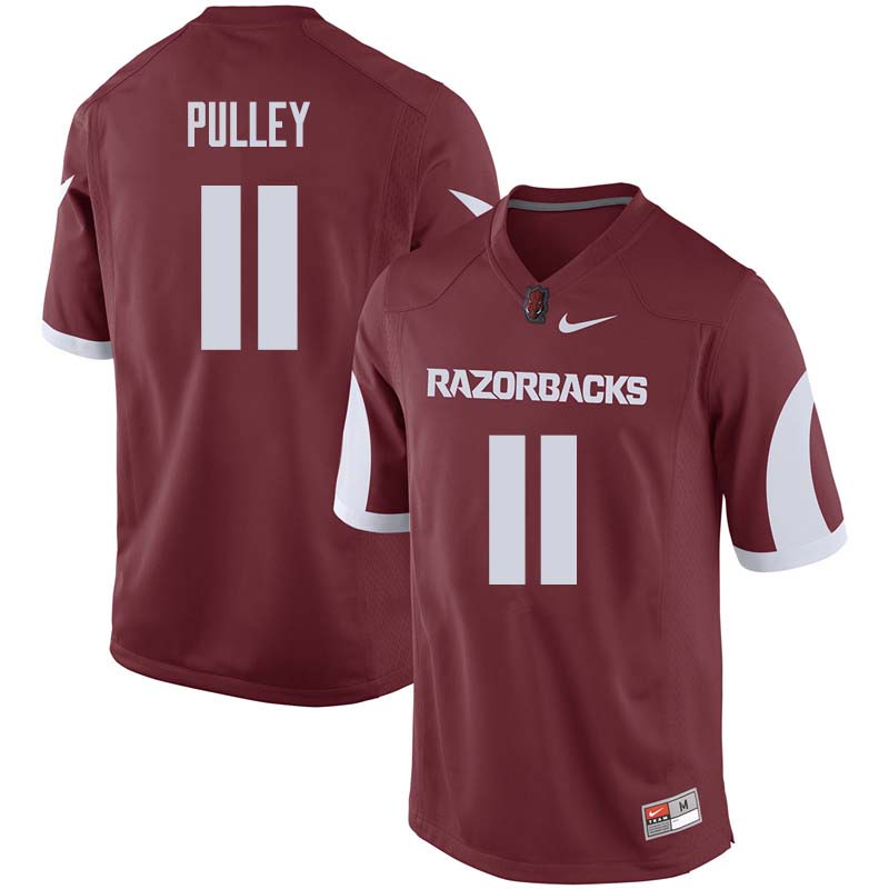 Men #11 Ryan Pulley Arkansas Razorback College Football Jerseys Sale-Cardinal